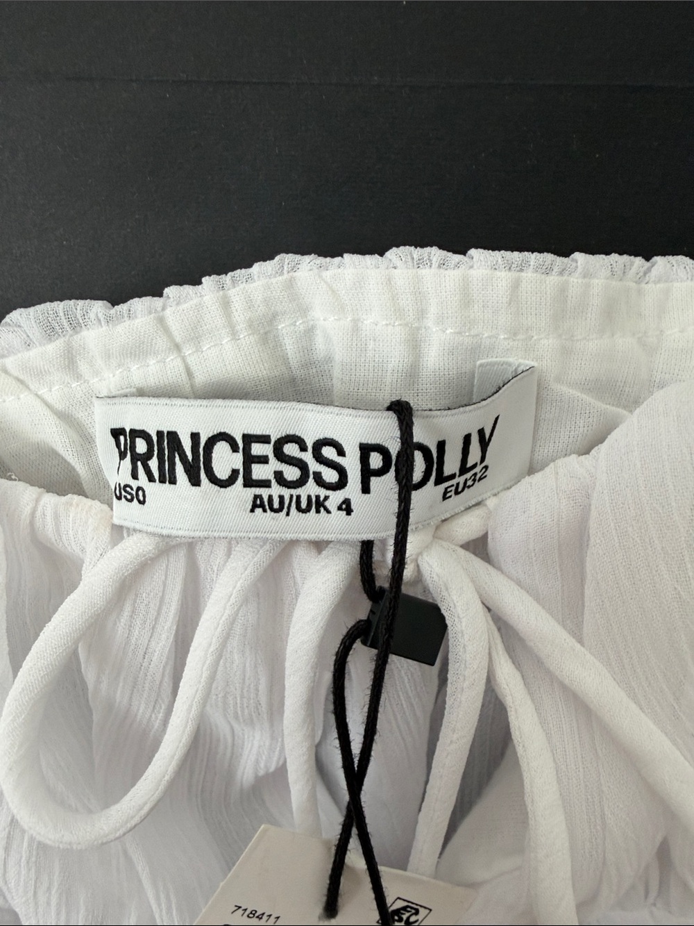 Princess Polly White Ruched Tie-Front Camisole - Picture 6 of 10